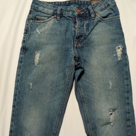 ASOS Distressed Cotton Blue Jeans Waist 26 - Picture 4 of 7